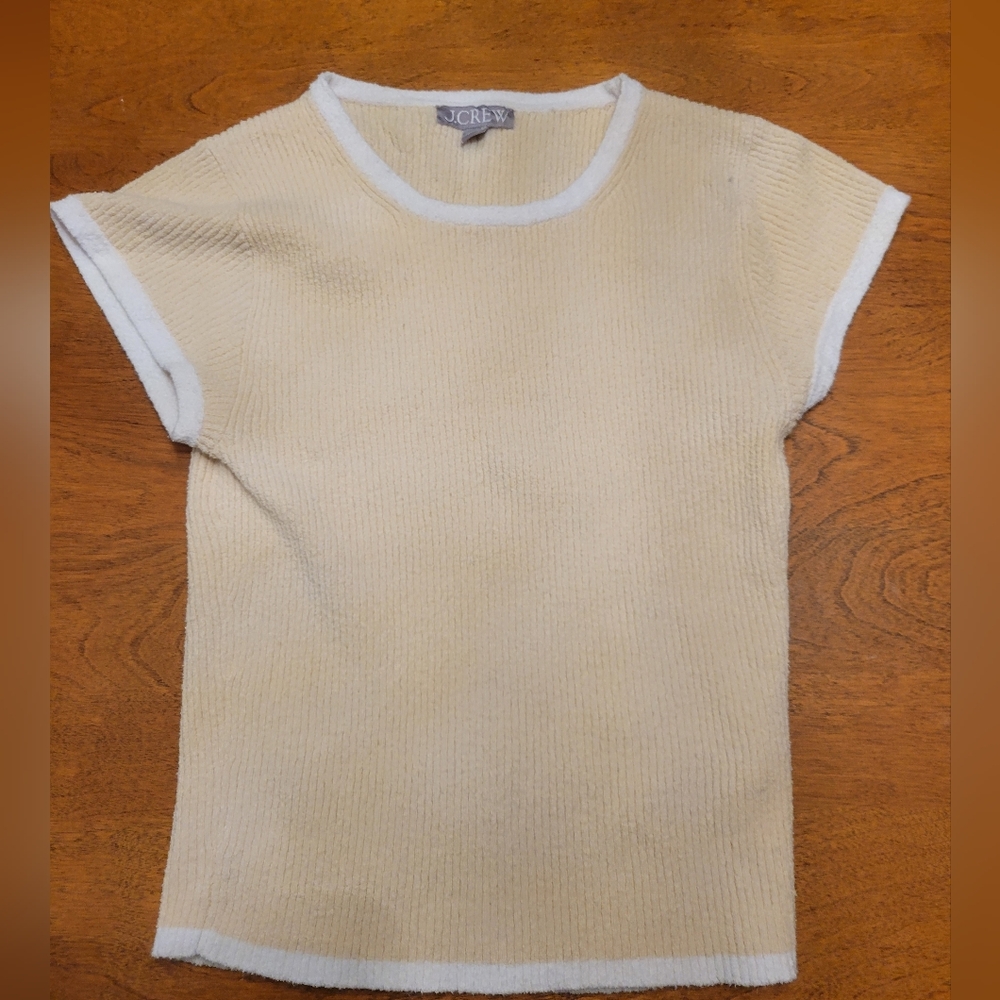 J.Crew Neutral / Peach Toned Short Sleeve Top